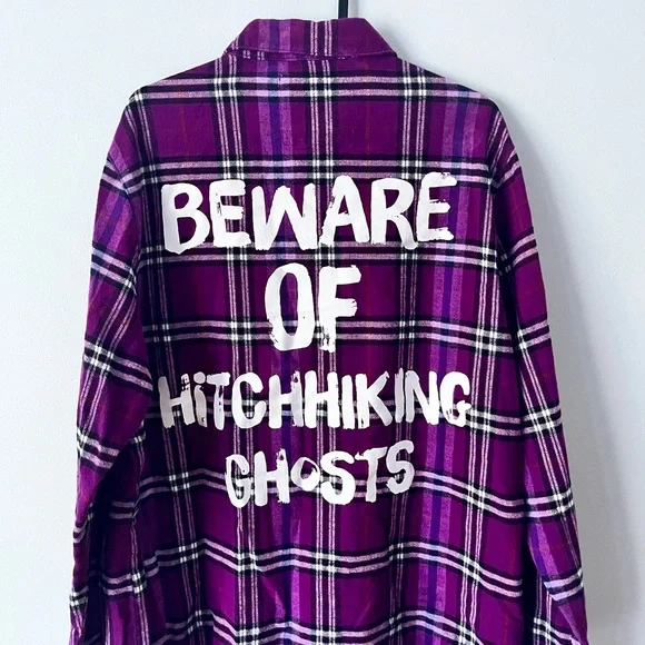 Cakeworthy: Hitchhiking Ghosts Flannel - Picture 1 of 3